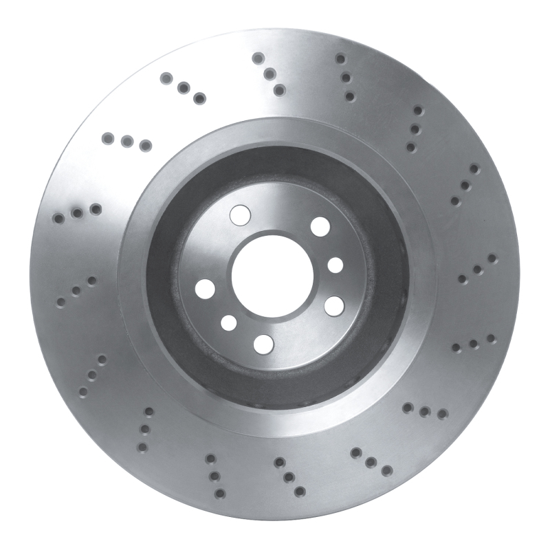 BMW X3 Brake Rotor (1) - Left Rear - R1 Concepts - Drilled - `20-`25